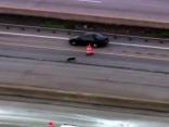 RAW VIDEO: Dog Nearly Hit by Semi