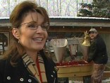 Palin Gives Interview as Turkey Gets Slaughtered