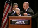 Attorney General Mukasey Collapses During Speech