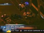 Cab Crashes Into Starbucks
