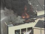 Flames Burn Through Casino's Roof