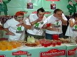 Competitive Eaters Mow Down Corned Beef Sandwiches