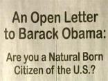 Open Letter to Obama: Are You Really a U.S. Citizen?