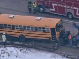 Sky 5 Above Poplar Grove Bus Accident