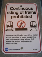 CTA sign