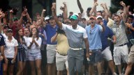 Woods Shares Lead With Rookie With Playoff Spot in Play