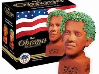 Obama Chia Head Grows on Locals