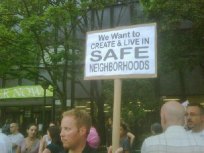 Alderman Walks Out On Peaceful Protesters