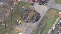 April 18 Flood: Chicago Sinkhole