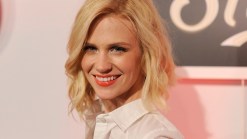 January Jones Stays Mum on Son's Paternity