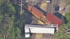 Train Collides With Semi, Causes Major Backups