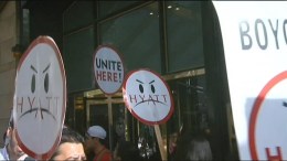 Hotel Workers Strike at Park Hyatt
