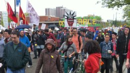 May Day Protests Peaceful; No Arrests