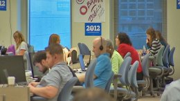 Obama Makes Surprise Visit to 2012 HQ