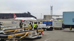 Plane's Wing Clips Fence at O'Hare