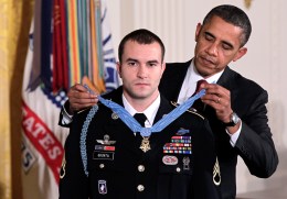 Past Medal of Honor Recipient Offers Wisdom to New One