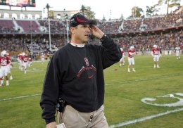 Stanford's Harbaugh Denies Uttering Big Gay Slur