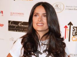 Salma Hayek Breastfeeds  an African Baby