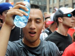 Rallying Fans Were "Dropping Like Flies" Due to Heat