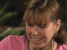 Patti B. Phones Home from Jungle