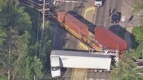 Train Collides With Semi, Causes Major Backups
