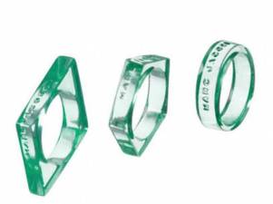 Geo Plastic Ring Set
