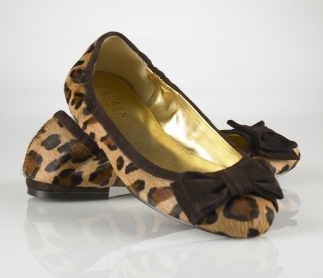 Evelia Leopard Haircalf Flat
