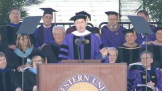 Colbert Cracks About His Time at NU