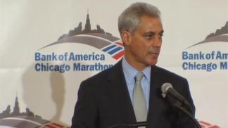 Emanuel Boosts the Chicago Marathon
