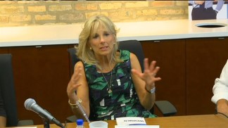 Dr. Biden Praises Community College System
