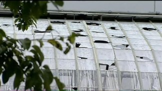 Hail Shatters Garfield Park Conservatory