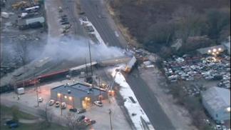 Train Derail Cleanup Begins