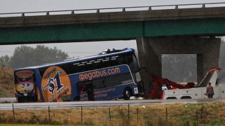 Dramatic Photos: Megabus Crash