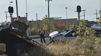 Cell Phone Video Shows Attempted Rescue After Train, Car Crash