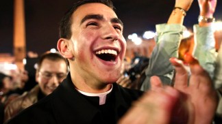 White Smoke, Crowds Celebrate Pope Francis