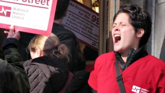 Nurses Union Protests Weekend Arrests