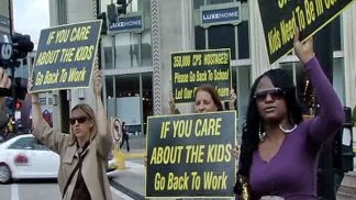 Frustrated Parents Rally for End to Teacher Strike