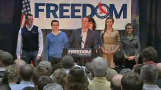 Santorum Addresses Supporters