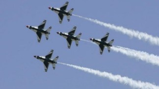 Hometown Hero Flies with Thunderbirds