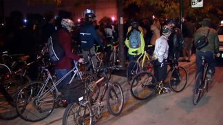 Vigil Held for Bicyclist Killed