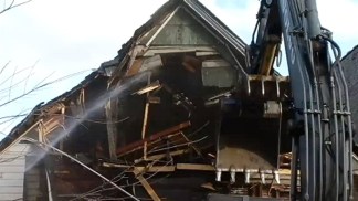 Time-Lapse: Crews Demolish Drug House