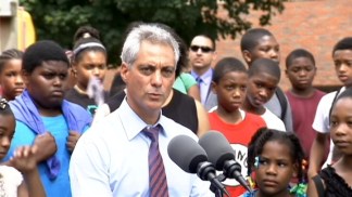 Emanuel, Brizard Go Door-to-Door