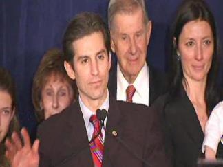 Hoffman Chokes Up in Concession Speech