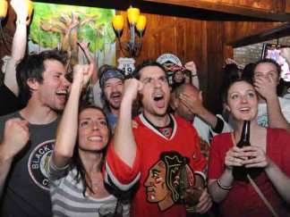 Madhouse on Madison: Blackhawks Fans Flock to United Center