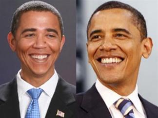 Barack Impersonator Hits Michigan Avenue
