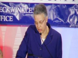 Preckwinkle Accepts Nomination, Declares Victory