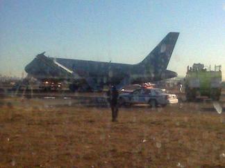 Cell Phone Video of Emergency Landing Scene