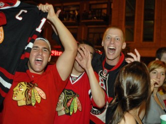 Hawks Fan-demonium Hits the Streets