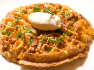 Bite Me: Loaded Baked Potato Waffle