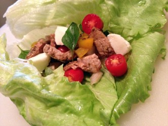 Give Lettuce Wraps An Italian Twist